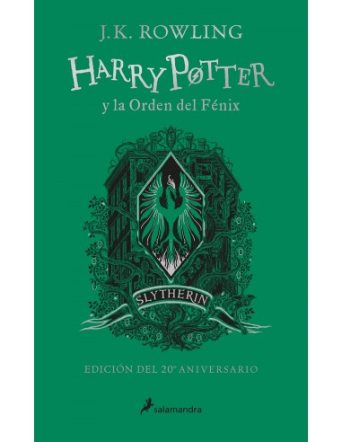 Harry Potter y la Orden del Fenix edicion Slytherin del 20º aniversario Harry Potter